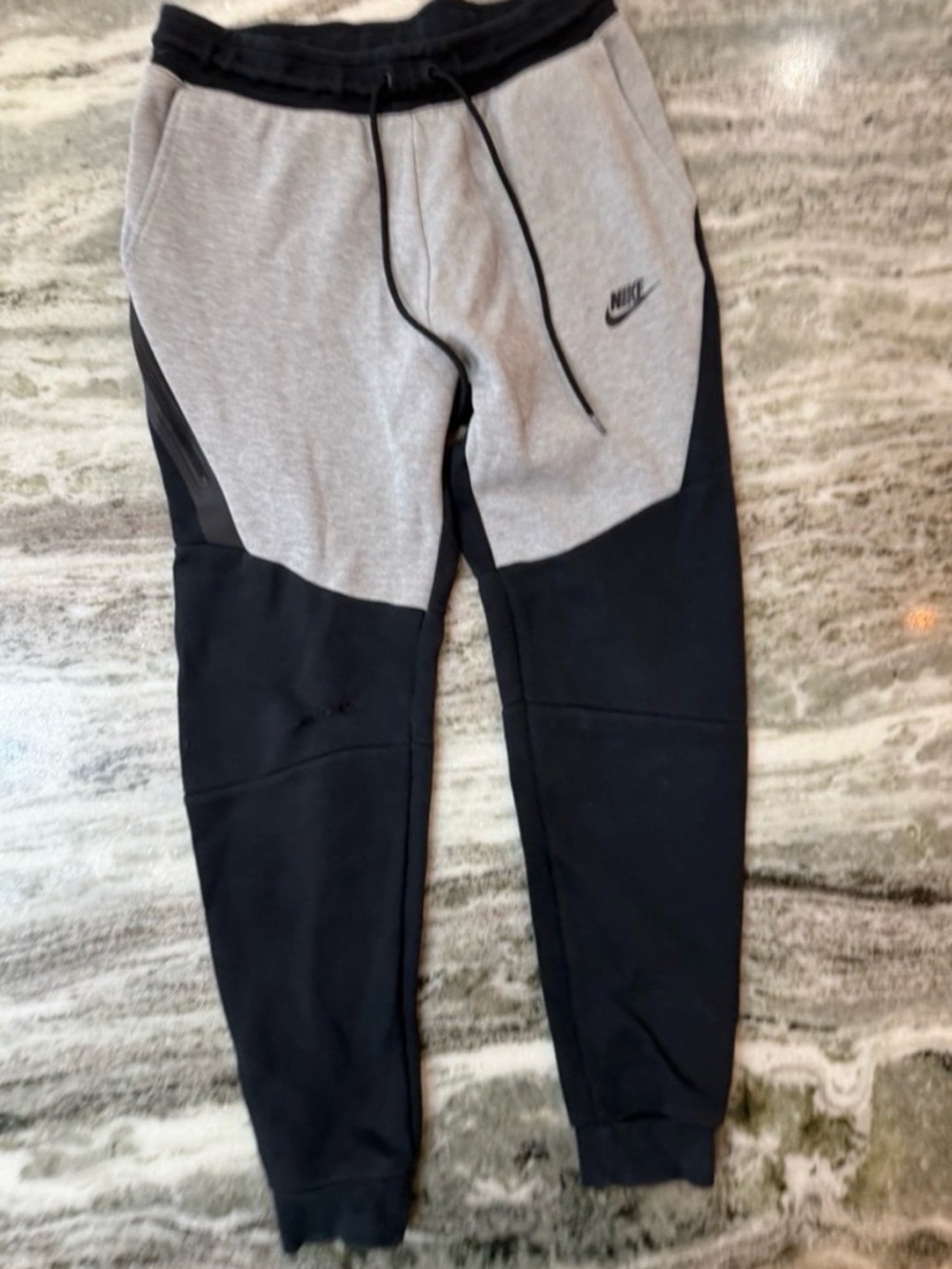 Nike  Black and Gray Colorblock Joggers